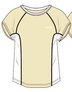 Lattice Color Block Short Sleeves