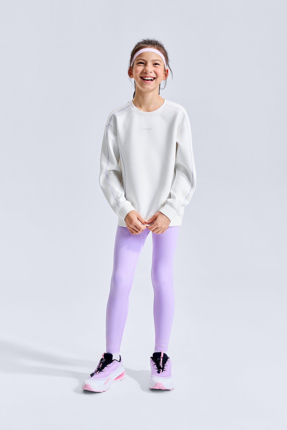 Crew Neck Fusion Sweater **Cloud Dancer**