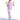 Fairy 2-in-1 Leggings **Color Coral Pink Purple**