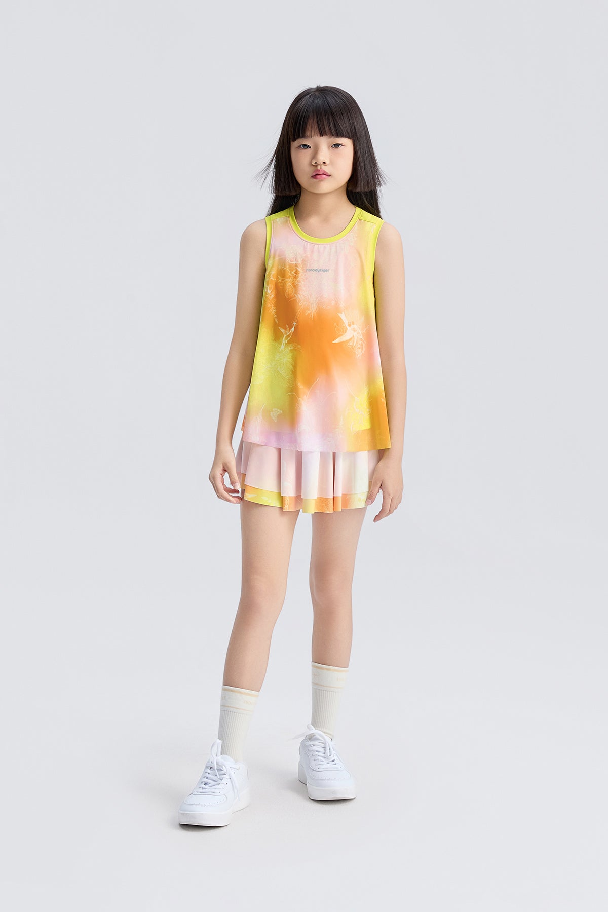 Fairy Printed Skirt **Gradient Buzz Yellow**