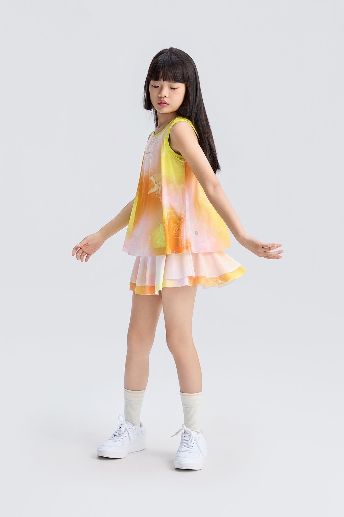 Fairy Printed Skirt **Gradient Buzz Yellow**