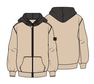 Vintage hooded jacket