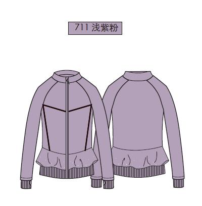 On ice ruffle jacket