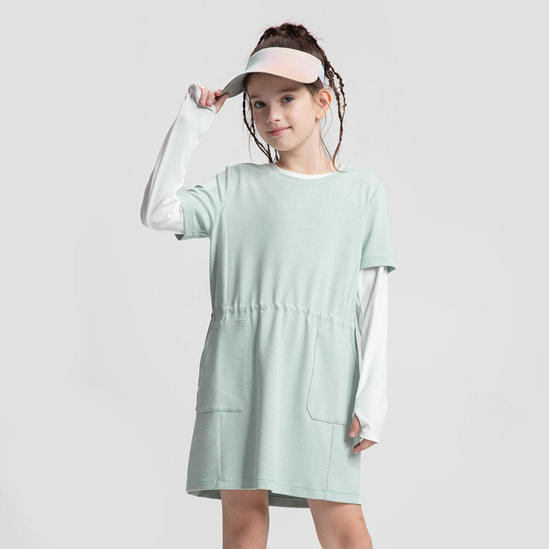 Crew neck jumper dress