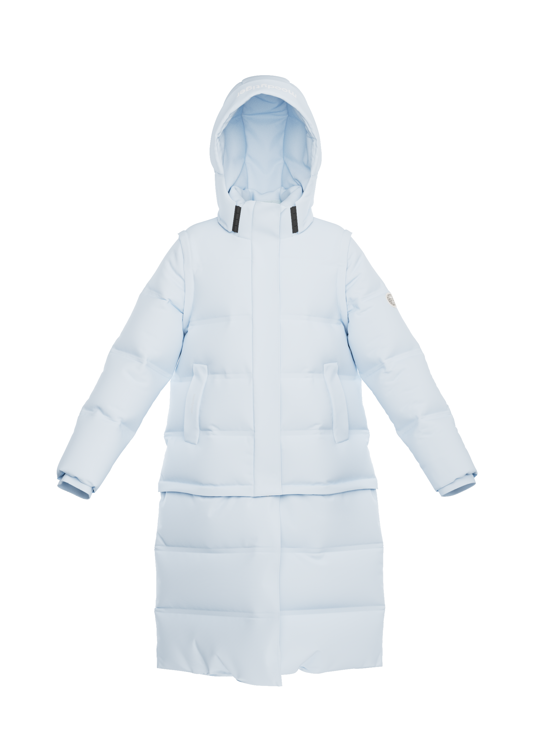 Convertible Parka Down Jacket