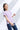 Short Sleeves Stripes Tee **Taro Purple**